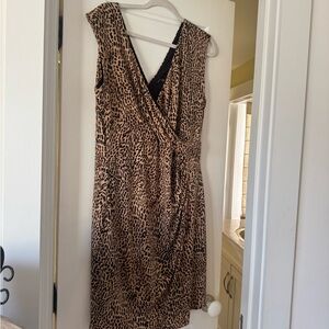 Chaus Animal Print Midi Dress